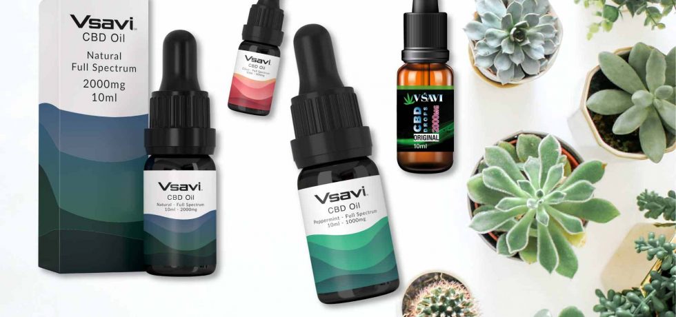 Mixture of Vsavi CBD Bottles and Flavours