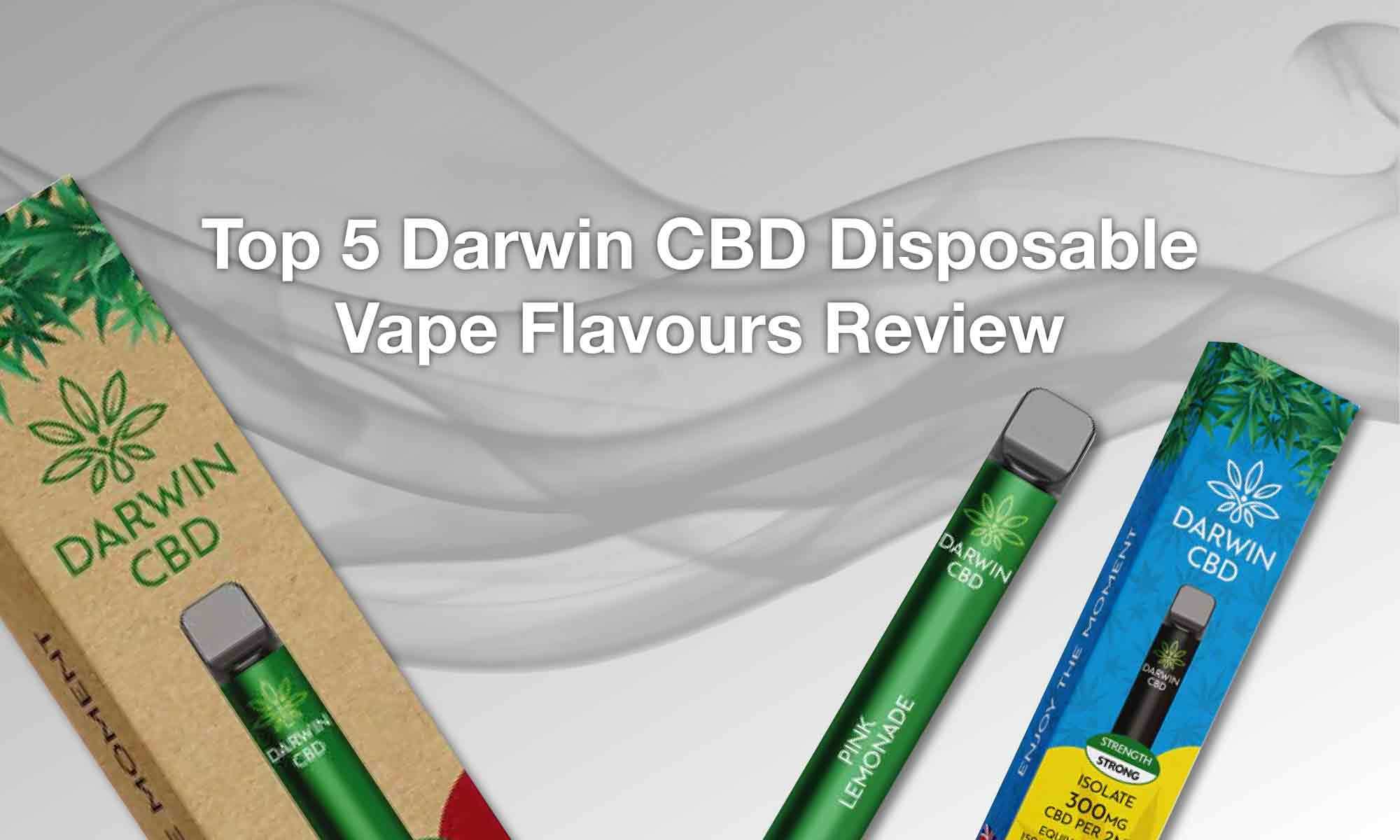 Mixture of Darwin CBD Disposable Vape Puffs Bars and Packages
