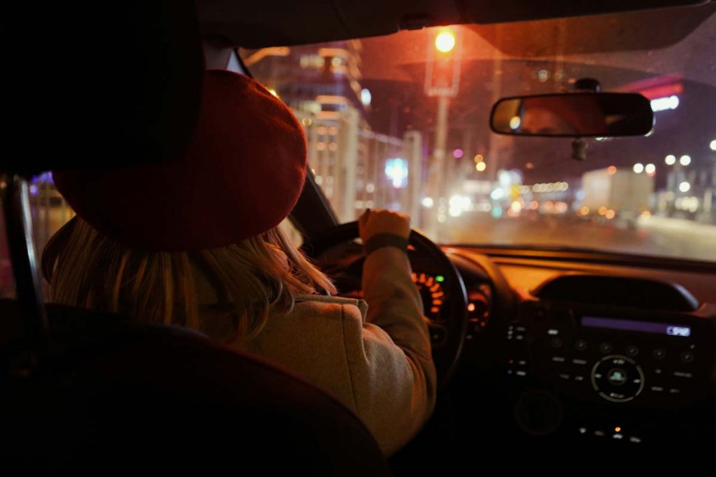 Woman Driving a Car 